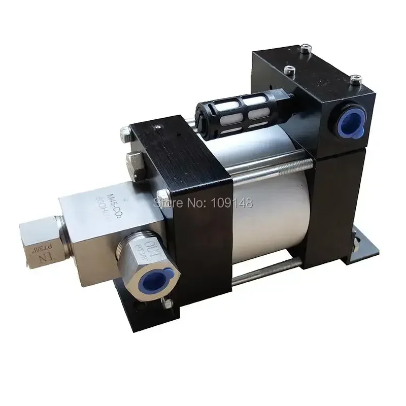 M16 CO2 16:1 Pressure Ratio 50-100Bar Output Mini Air Driven Liquid CO2 Refilling Pump for Small CO2 Cylinder Filling