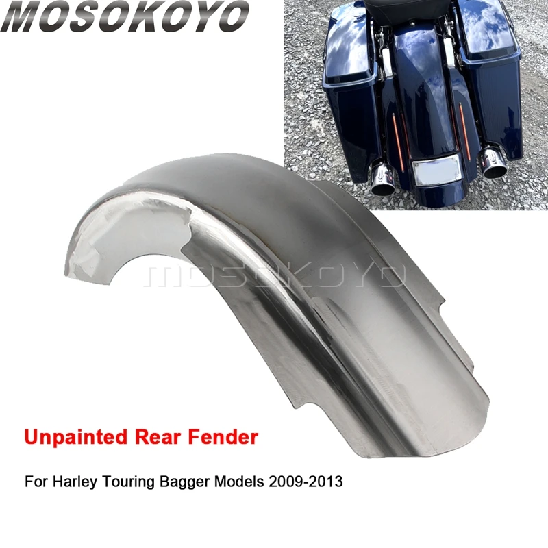 Rear Mudguard Fender Protector Unpainted Mud Guard Motorcycle Accessories For Harley 2009-2013 Road King Glides Electra Glide