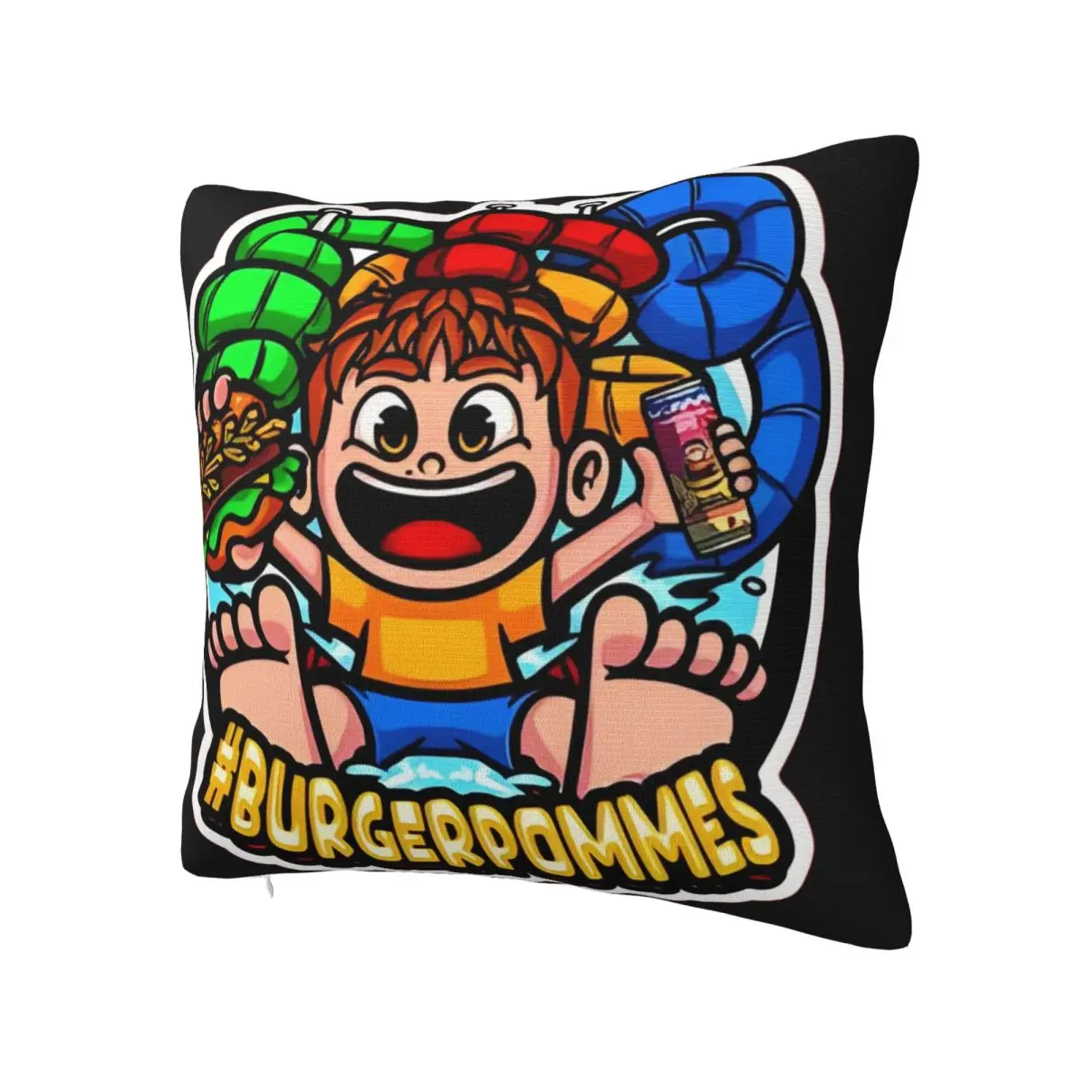 Burgerpommes ICrimax Pillow Case Morden Pillow Cover Soft Printed Cushion Cover Pillowcases For Sofa Home Decoration