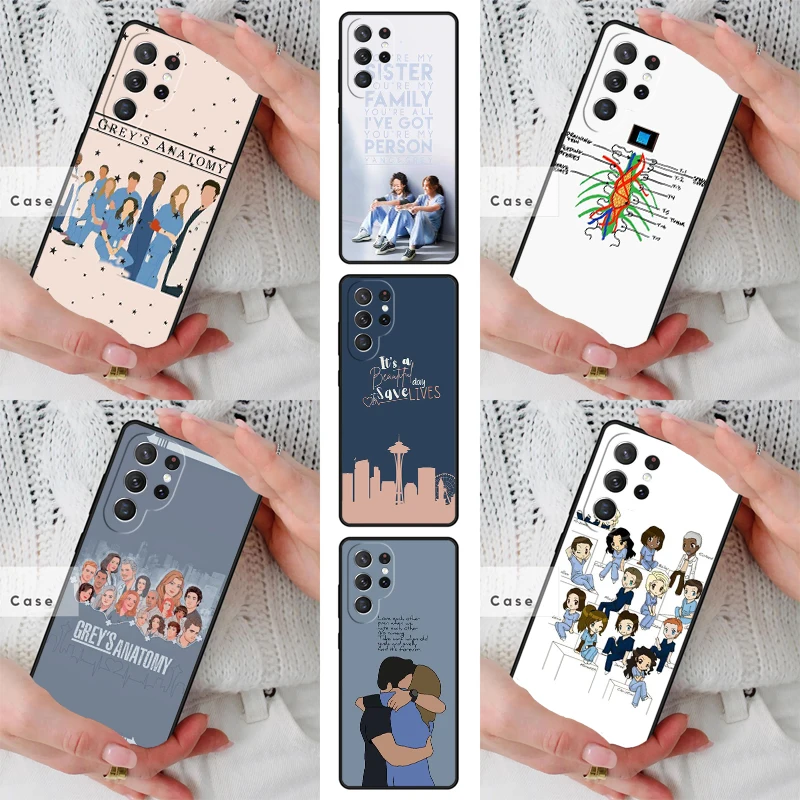 Greys Anatomy TPU Phone Case for Samsung Galaxy S26 S25 S24 S23 S22 S21 S20 Note10 Plus FE Ultra Cover