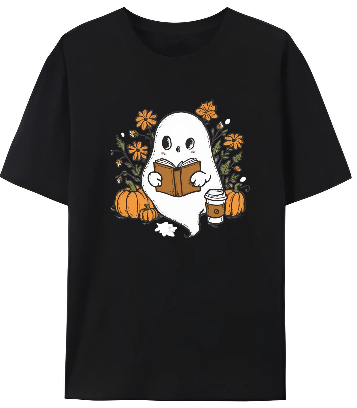 

Funny Halloween Ghost Funny Printed T Shirts Men's Comfortable High Quality Graphic Camiseta Masculina