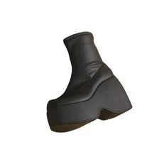 Brand New Gothic Style Sexy Elegant Chunky Platform Women Ankle Boots Big Size 43 Walking Comfy Woman Shoes Platform Shoes - Image 6