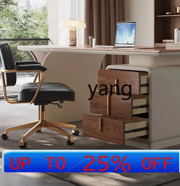 

LMMmodern simple light luxury high-end medieval solid wood desk home