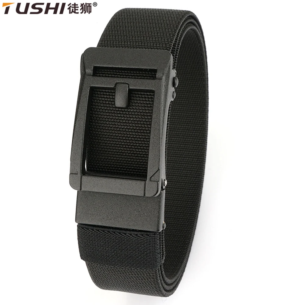 TUSHI Men's Belt Outdoor Multi Function Alloy Buckle Tactical Belt Canvas Nylon Belt Training Quick Hanging Belts Neutral Belt