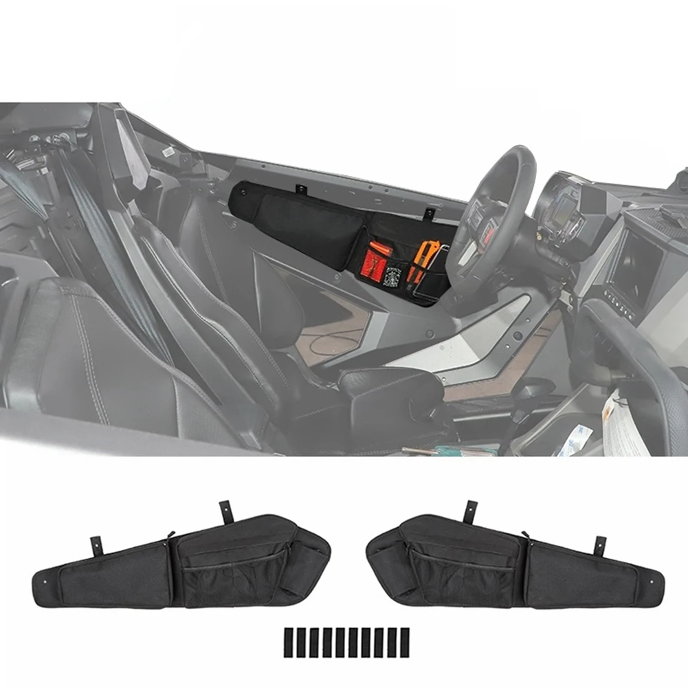 RZR PRO XP Door Bags, RZR Storage Bag with Wear Resistant Zippers for Polaris RZR PRO XP Ultimate 2021 2022 Accessories