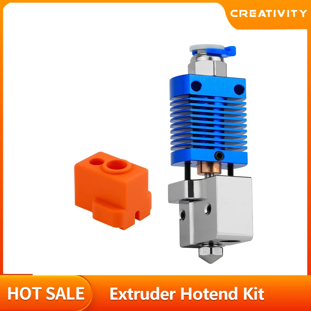 High Temperature Hotend Kit For Ender3/CR10 Volcano Nozzle Extruder Hotend Kit Heat-resistant 550℃ High Temperature High Speed