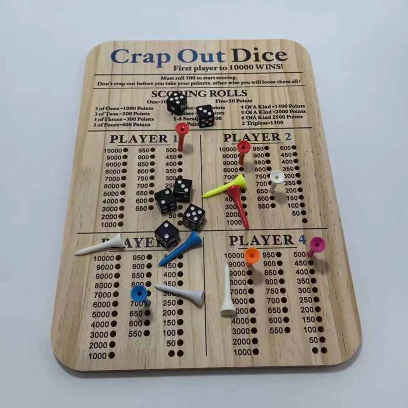 Crap Out Dice Score Board, Tableau de score