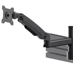 Heavy-Duty 19-27 Inch Aluminum Alloy Monitor Arm Stand CE Certified Height Adjustable Swivel Tilt Modern Dual Fold Design Single