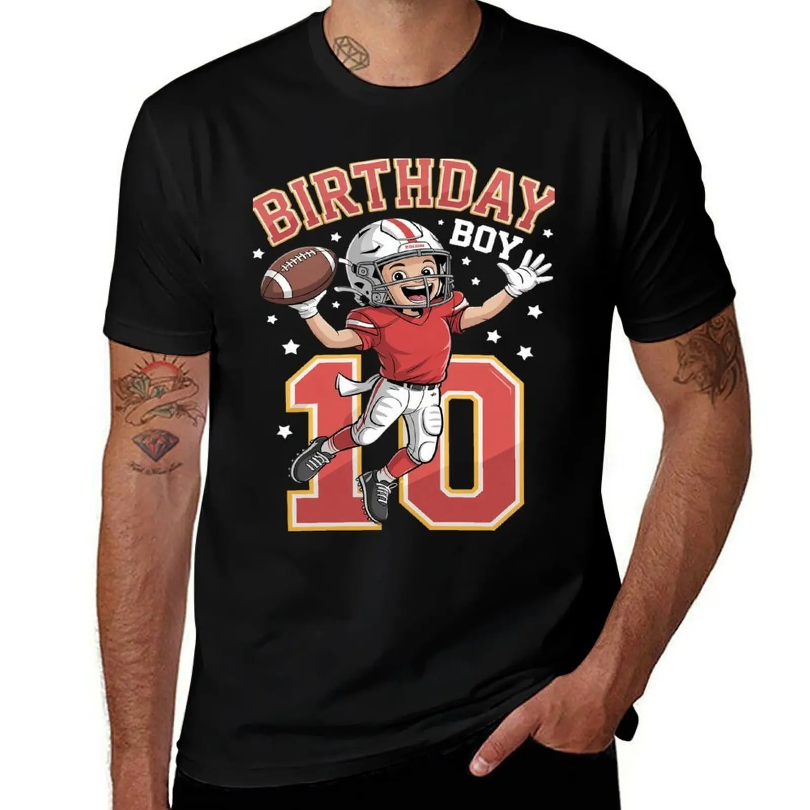 

dabbing boy 10 year old American football 10th birthday T-Shirt cute clothes Blouse custom t shirt men t shirts high quality