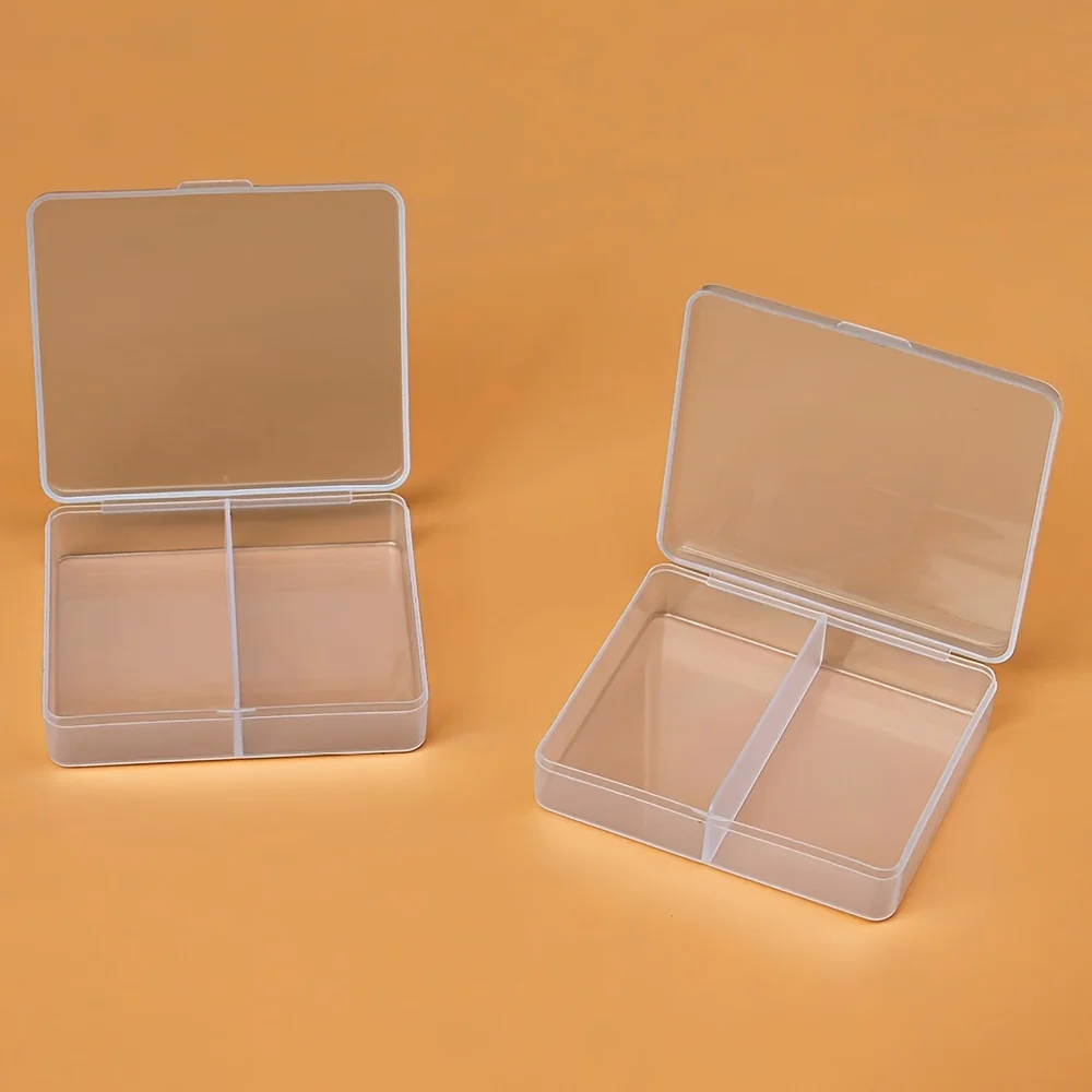 10pcs Contemporary Rectangular Tabletop Storage Box, Multipurpose Double Case for Small Accessories and Parts, Jewelry Boxes