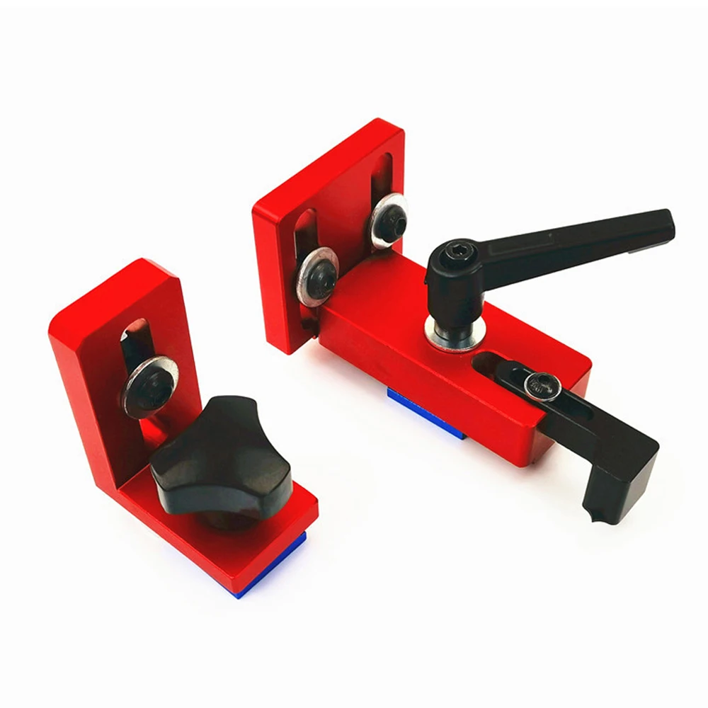 Fixed T-Slot Miter Track Stop Locator Sliding Brackets Woodworking Rail Retainer Chute Backing Connector Wood Working Tool