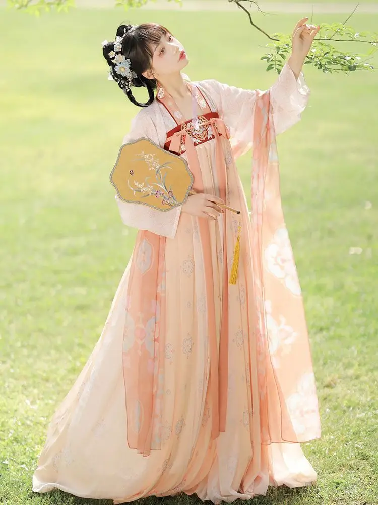 

Spring New chinese Traditional Women Clothing Ancient Folk Fairy Dance Performance Costumes Festival Outfit Fairy Hanfu Dress