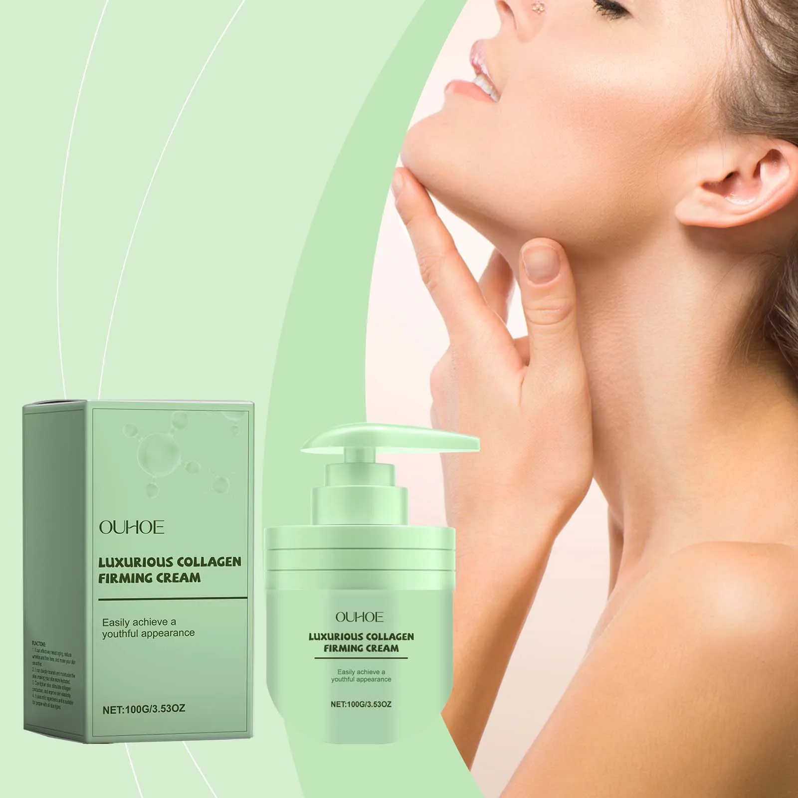 Luxurious Collagen Firming Cream - Anti-Aging Face Moisturizer for Youthful Skin, Deep Hydration & Lifting Treatment