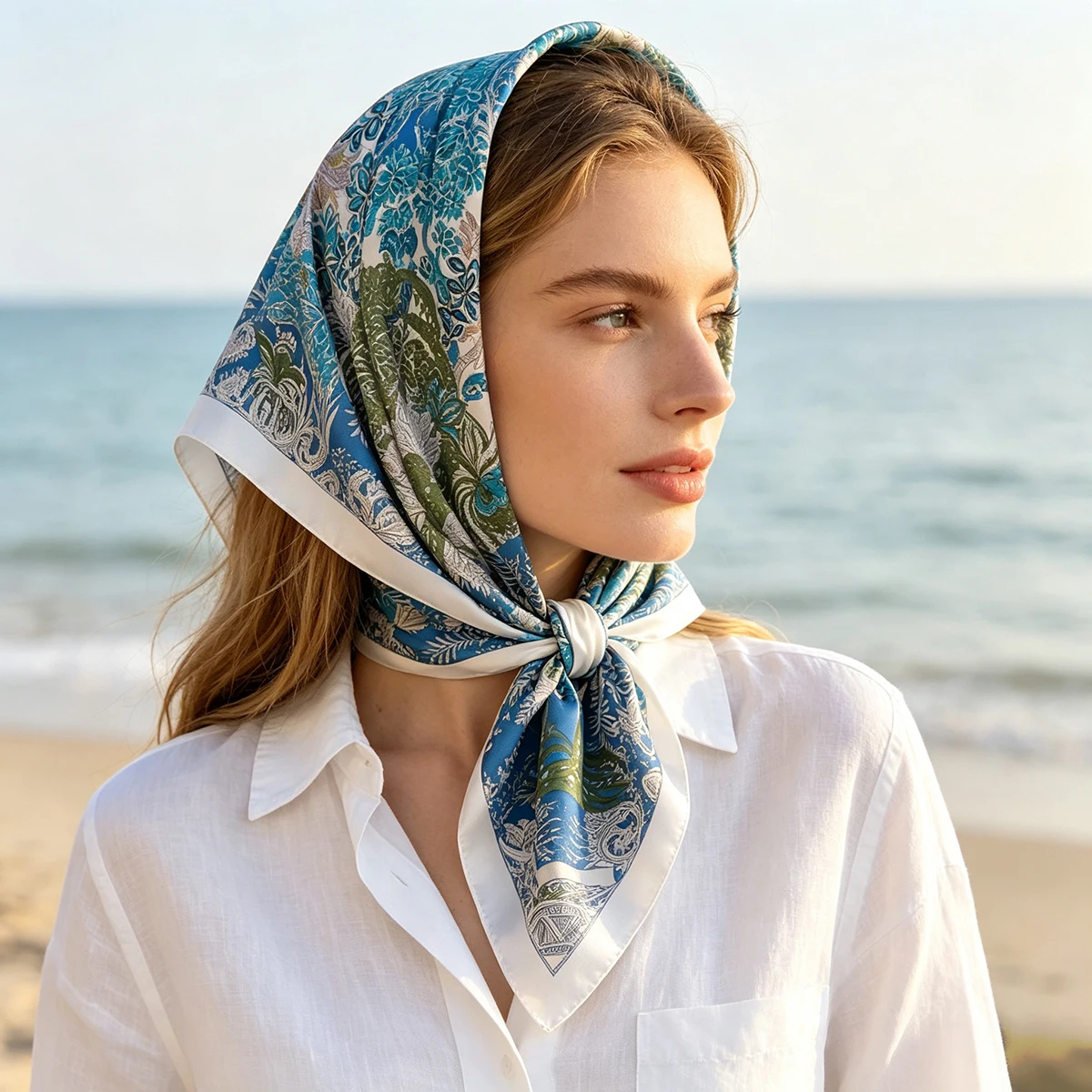 90*90cm Geprinte Vierkante Sja - Scarf Silk Square recensie en prijs