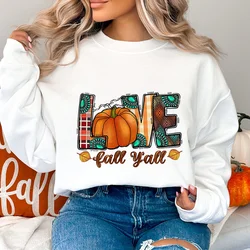 Love Fall Sweatshirt for Women Thanksgiving Sweater Fall Crewneck Pumpkin Spice Sweatshirts Pumpkin Spice Shirt Clothes