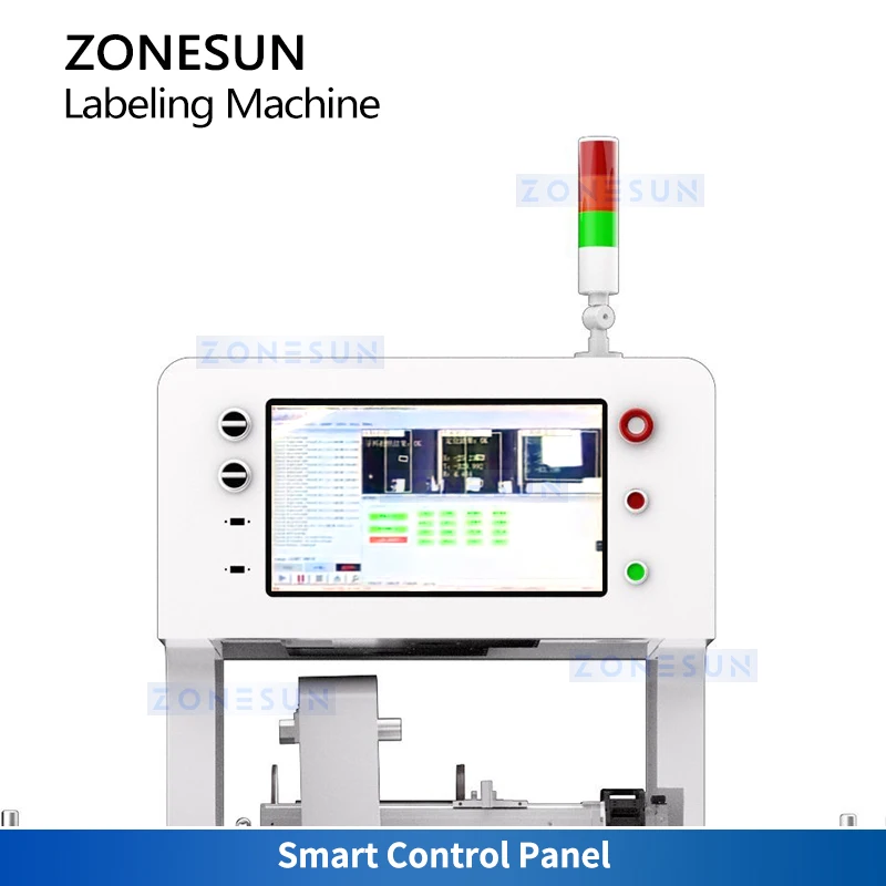 Zonesun Vision Inspection Labeling Machine Automatic Flat Surface Labeling Machine CCD Visual Inspection Labeler ZS-STB2