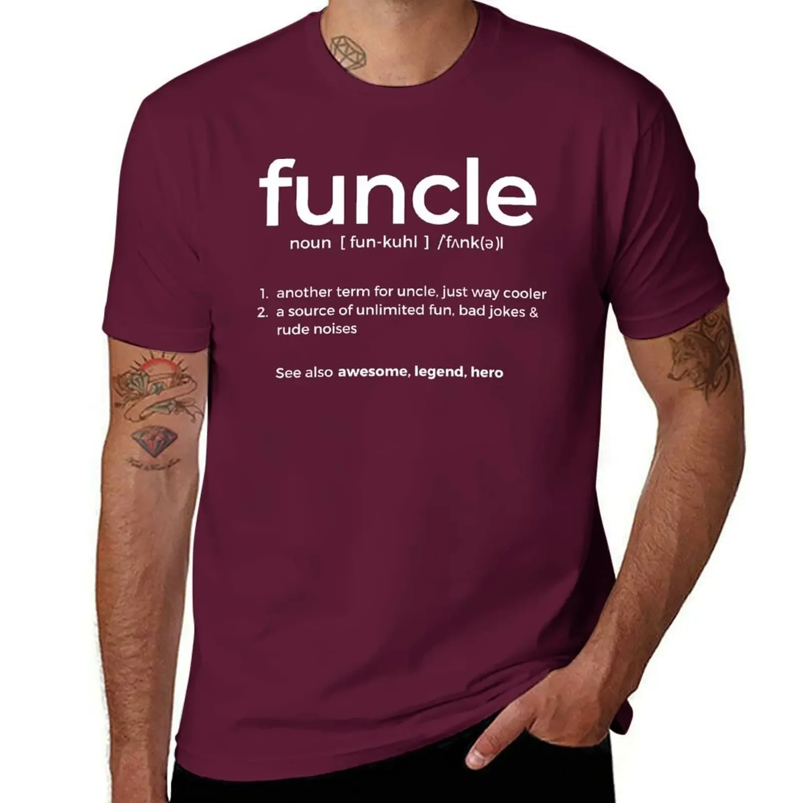 Funny Funcle - Best Uncle - World's Greatest Uncle T-Shirt boys animal print Short sleeve tee slim fit t shirts for men image 6