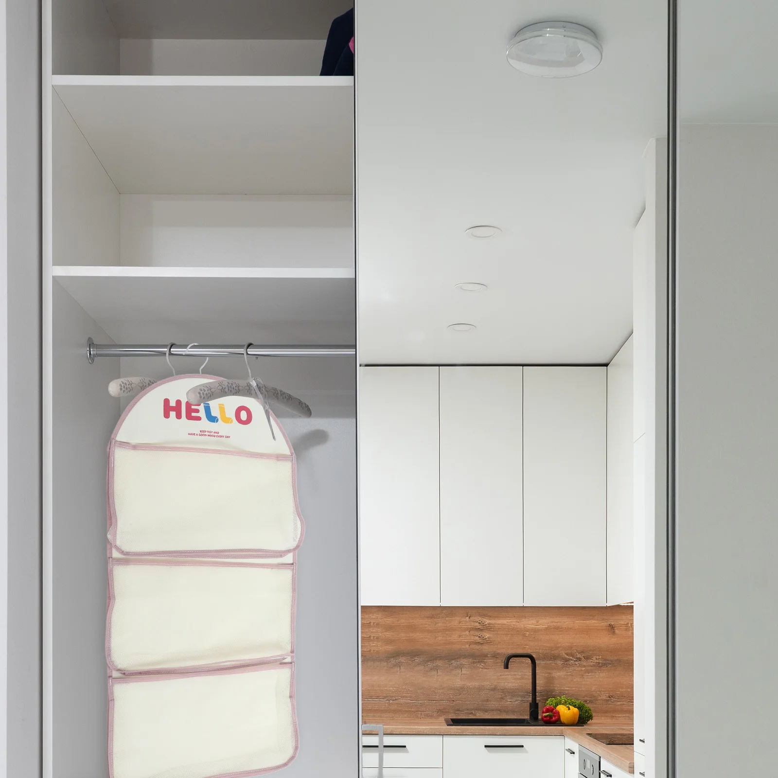 

1pcs Underwear Storage Bag Hanging Organizer For Socks Bras Accessories Window Door Closet Mesh Pouch