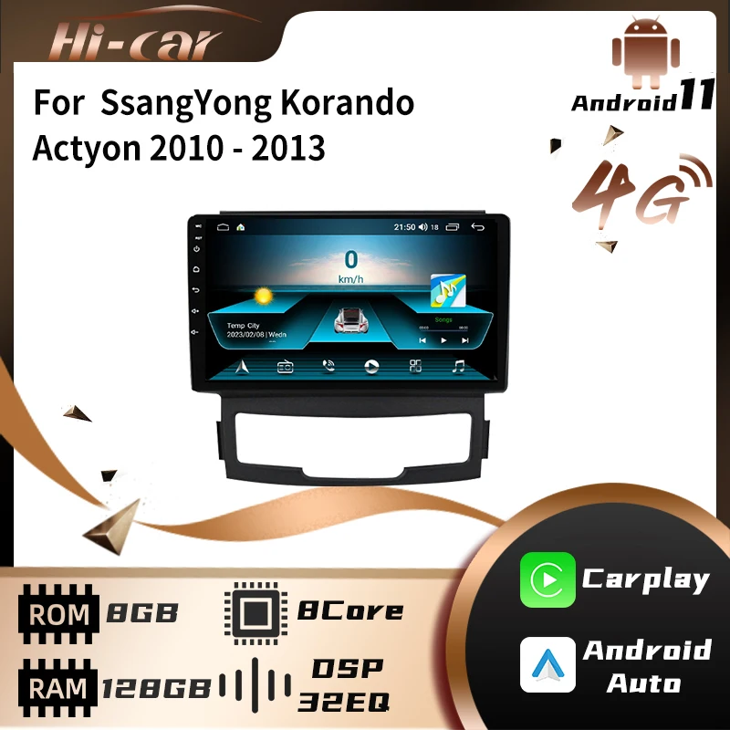 

Автомагнитола 2 Din для SsangYong Korando Actyon 2010-2013, стерео, Wi-Fi, Carp, GPS-навигация, мультимедийный видеоплеер, головное устройство