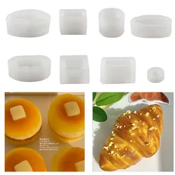 Muffin Bread Kneading And Silicone Mold Flipping Sugar Cake Decoration Diy Toast Croissant Bread Fragrance Candle Mold