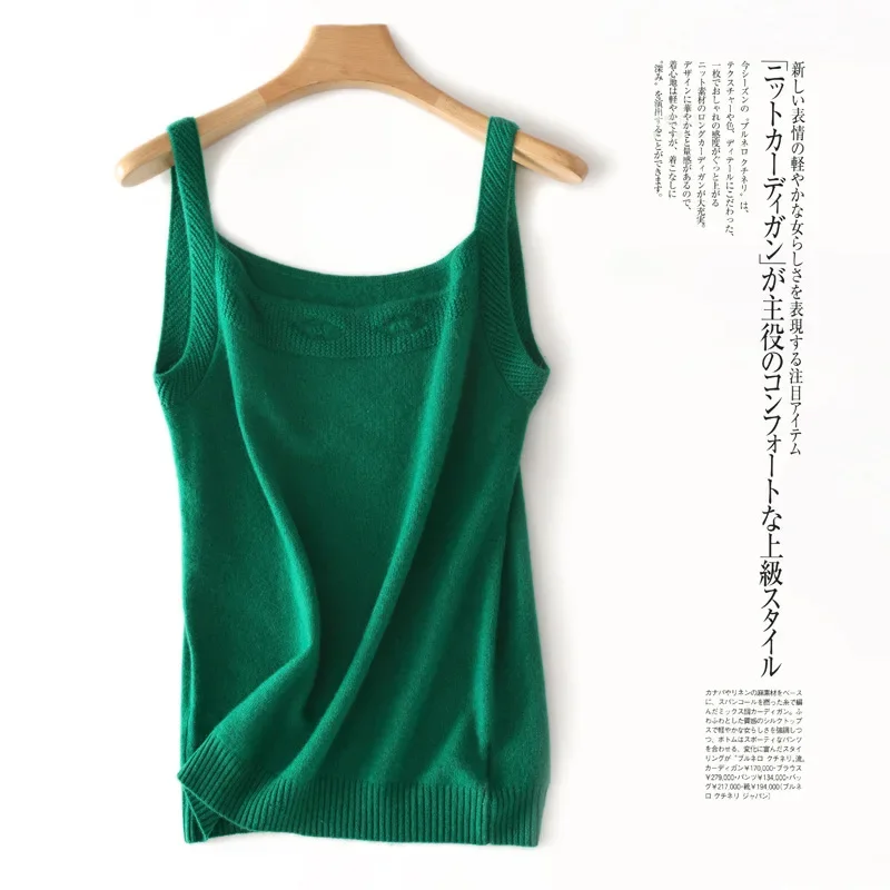 2024-new-pure-color-cashmere-suspender-flat-neck-cashmere-vest-four-seasons-slim-fit-inner-match-wool-sling-cashmere-camisole