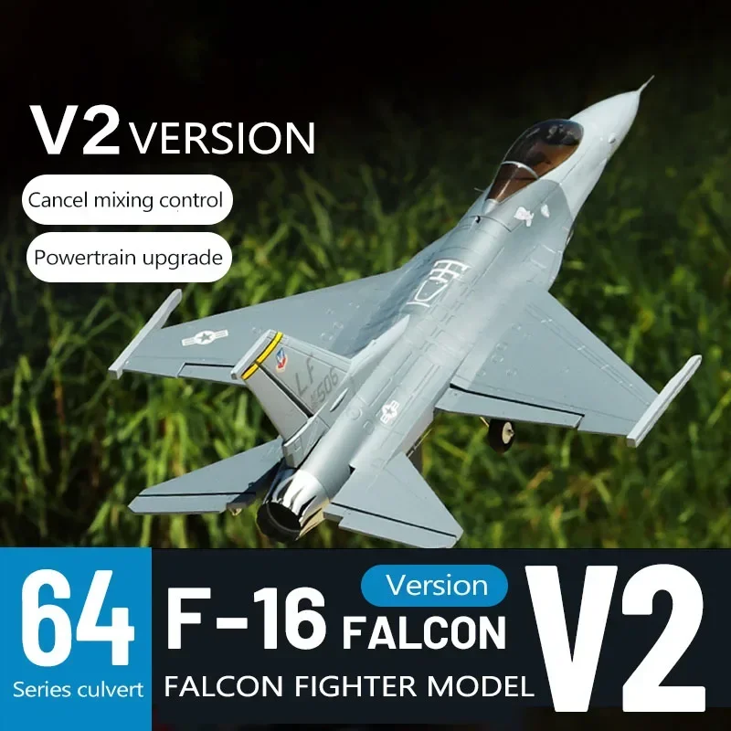 Freewing Rc Airplane 64mm Edf F-16c Falcon Model V2 Electric Tunnel Model Aircraft