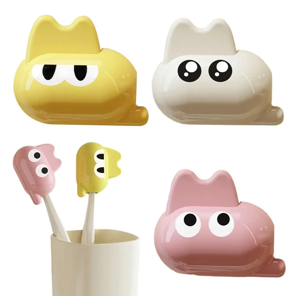 Tandenborstelkopbeschermer Draagbare tandenborstelhoes Leuke cartoon kat Tandenborstelkophouder Stofdichte hoes voor compact ontwerp