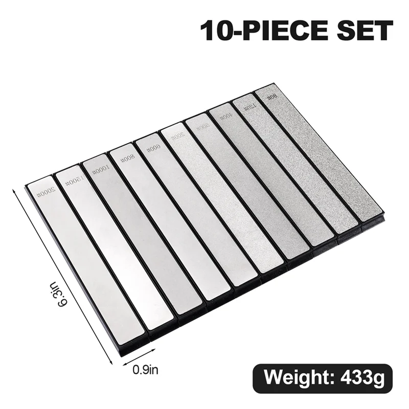 

Most-10 шт. точилка для ножей с алмазным точильным камнем для ножей Ruixin Edge 80, 120, 200, 400, 500, 600, 800, 1000, 1500, 2000 Set Durabl