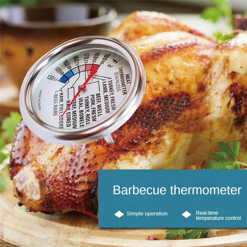 ميزان حرارة اللحوم من CMHI-BBQ، ميزان حرارة آمن للطعام للطهي المنزلي، لحم الخنزير الديك الرومي ولحم البقر والدجاج