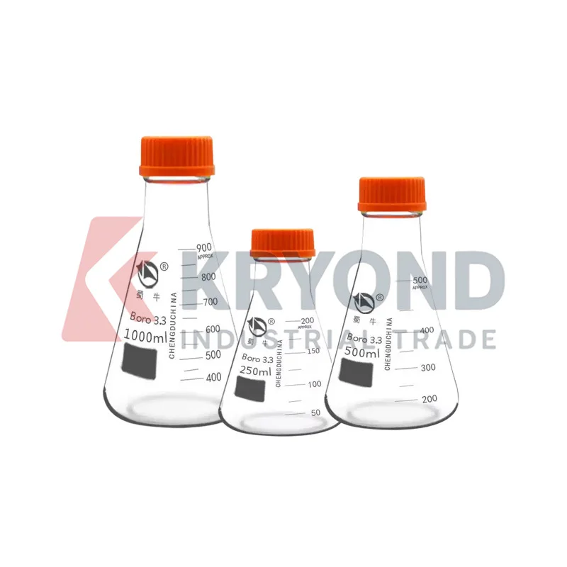 High Borosilicate Glass Erlenmeyer 250mL 500mL 1000mL Heat Resistant Laboratory Conical Vessel Research Equipment Utility Series