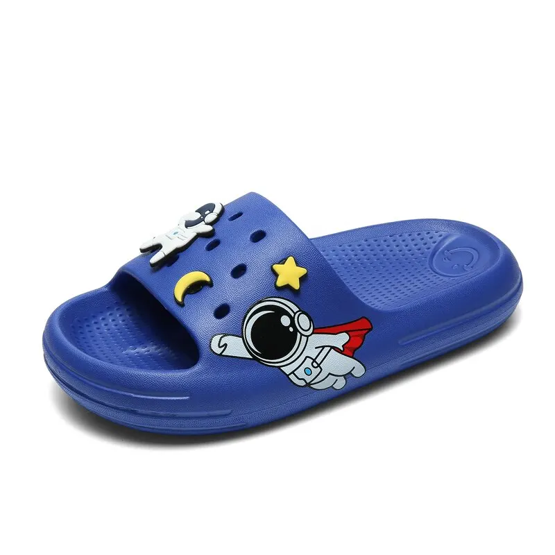 2023 Baasploa Kids Slippers Summer Beach Shoes For Boys Girls Fashion Cartoon Home Slippers Antiskid