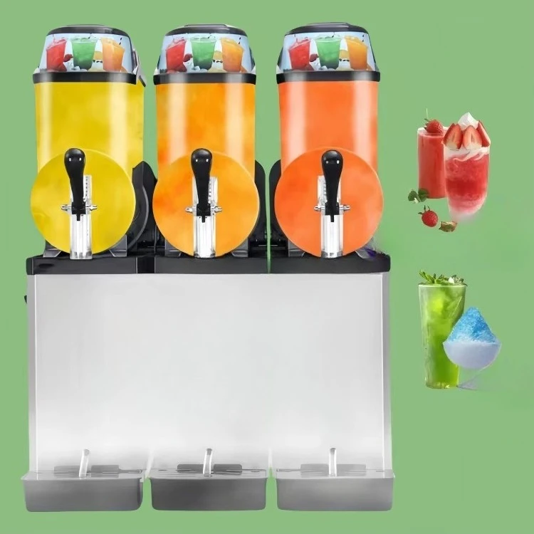 

Professional service dispensing machine 1 2 3 cans of mud commercial electric milkshake juice puree equipment