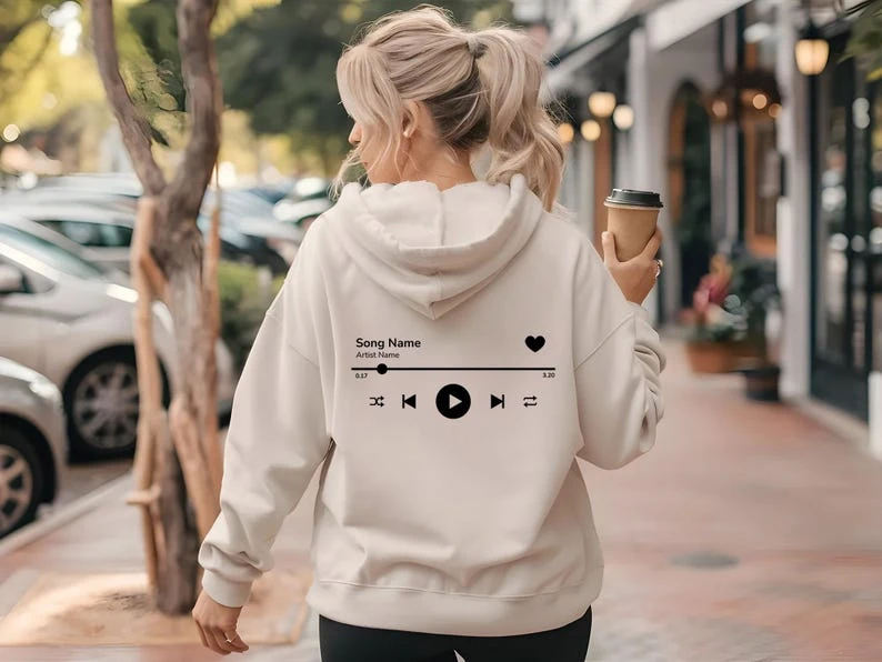 Custom Song Name Hoodie Print Women Men Oversized Autunm Winte Unisex Retro Fashion Trendy Vintage Loose Comfortable hot product