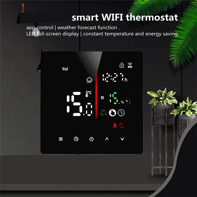 ABKO-Tuya Wifi termostato inteligente termostato programable para casa 3A calefacción de agua/caldera montada en la pared Universal