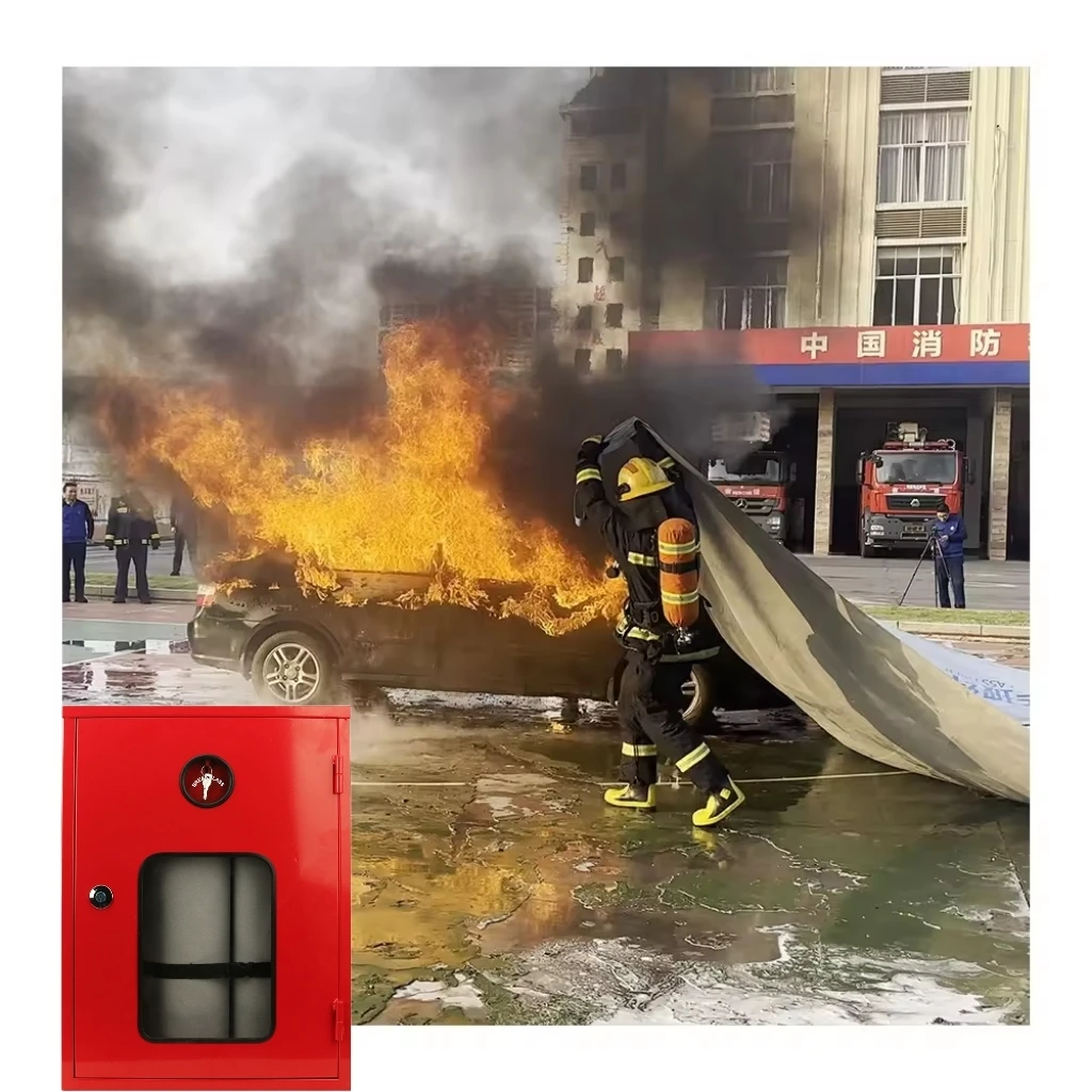 

Easy Carry extreme Large 6x9m Silicon Coated Car Fire Blanket for Vehicles with Backpack