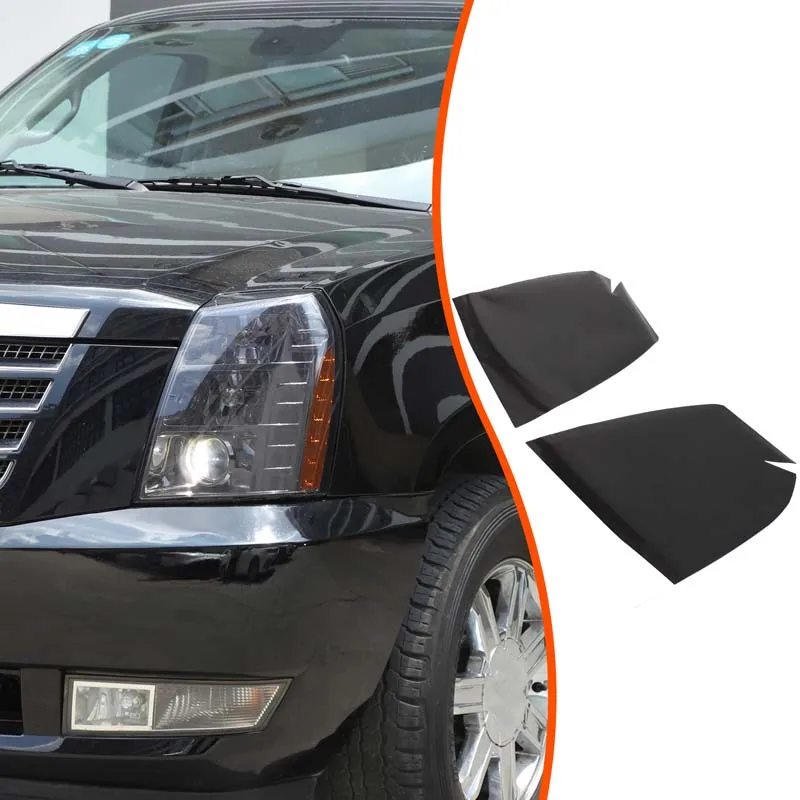 

For Cadillac Escalade 2007-2014 Car styling Car headlight film sticker Car exterior decoration protection accessories TPU Black