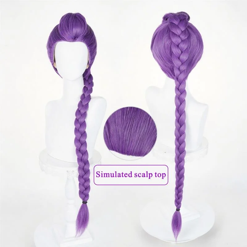Película k-pop Hunters Zoey Rumi Mira Cosplay peluca Halloween mujeres Rosa rojo púrpura negro pelucas de fibra sintética resistentes al calor Prop