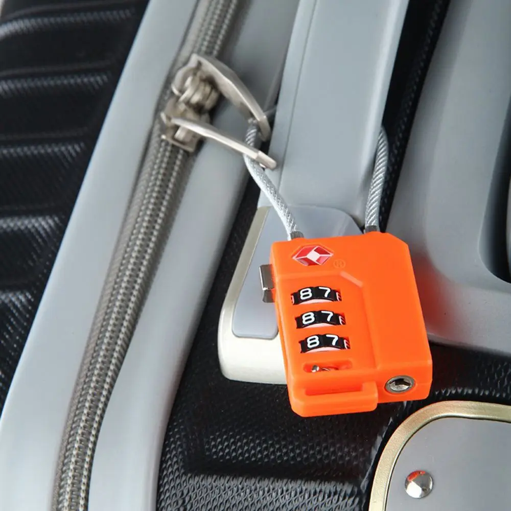 Padlock Password Lock Steel Wire Security Lock Suitcase Luggage Coded Lock 3 Digit Password Lock Cupboard Cabinet Locker