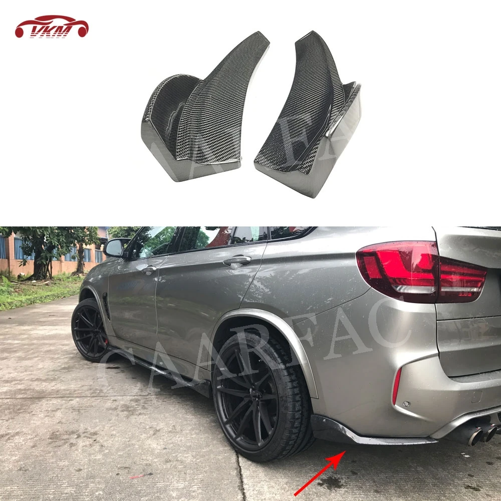 Задний бампер из углеродного волокна/FRP, разделители губ для BMW X5M F85 X6M F86 2015-2018, спойлер в стиле HM, Стайлинг автомобиля