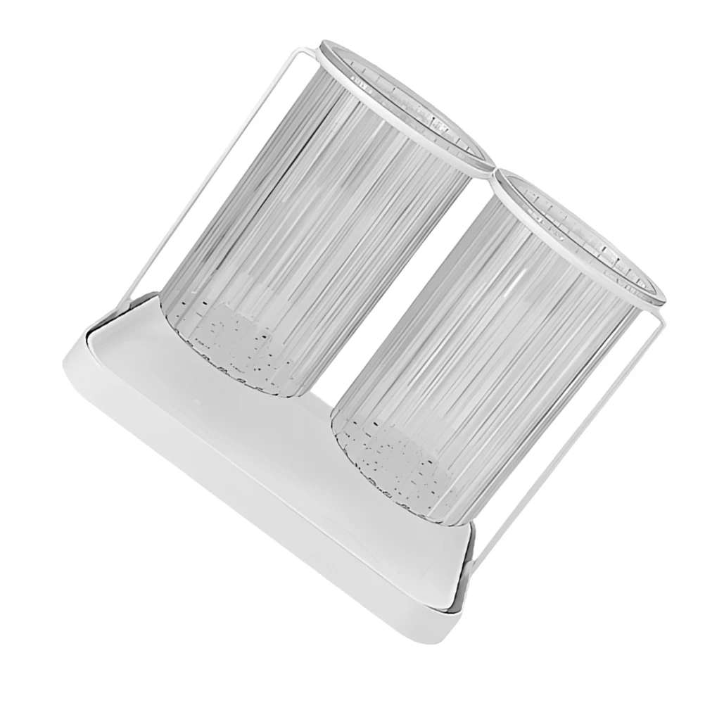 

Large Capacity Cutlery Storage Container Countertop Chopstick Organizer Utensil Drainer Iron Silicone Material for Kitchen