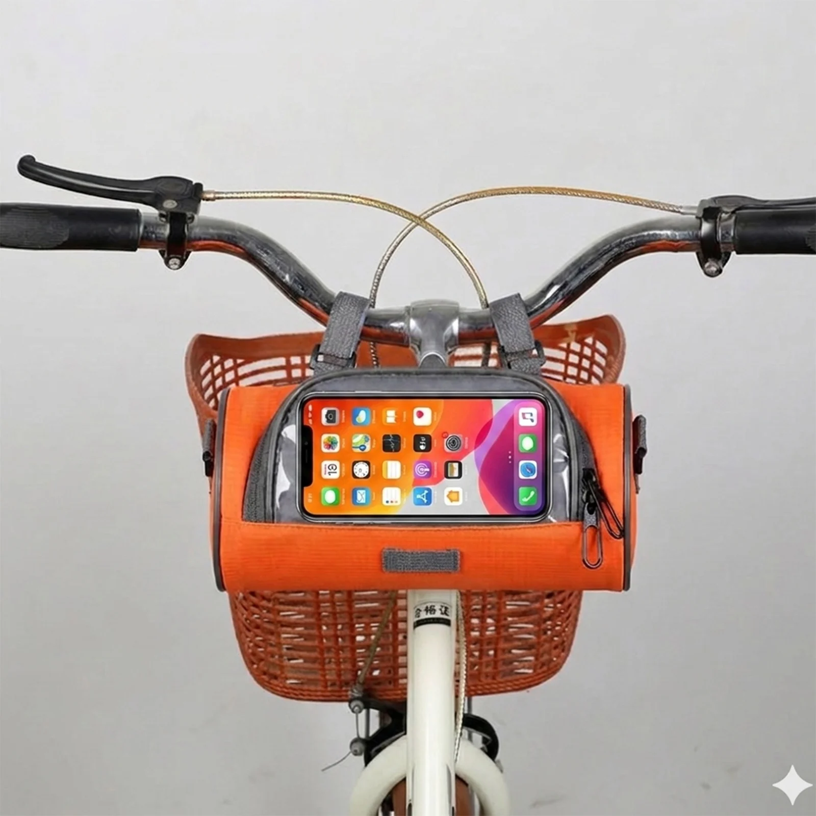 Wasserdichte Fahrrad-Lenkertasche - Touchscreen-Handyhalter, 3L Vordertasche, S-Haken, Universelle Passform