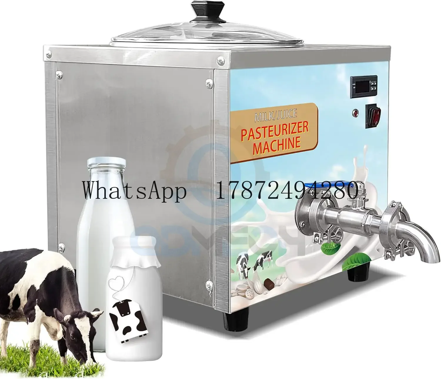 Small Milk Homogenizer & Pasteurizer Commercial Small Batch Pasteurization Equipment