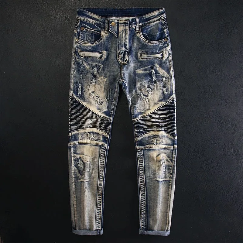 

Autumn and Spring New Fashion Trend American Vintage Straight Leg Jeans Men's Casual Comfortable Sports High Quality Denim Pants