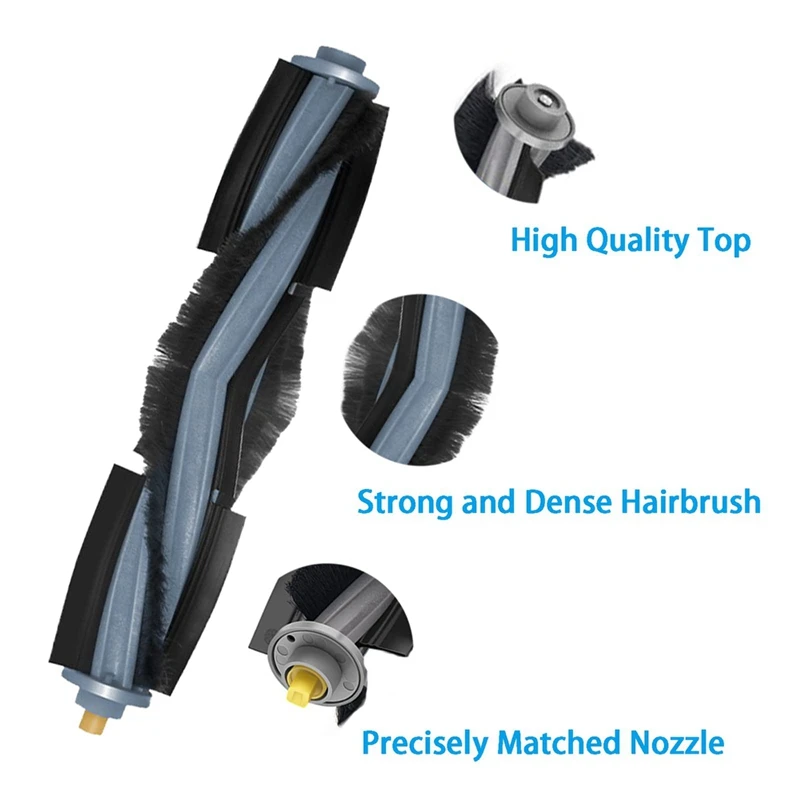 Conjunto de substituição do aspirador, escova principal e lateral, filtro HEPA para Ecovacs X1, Omni, X1, Turbo, 1 conjunto