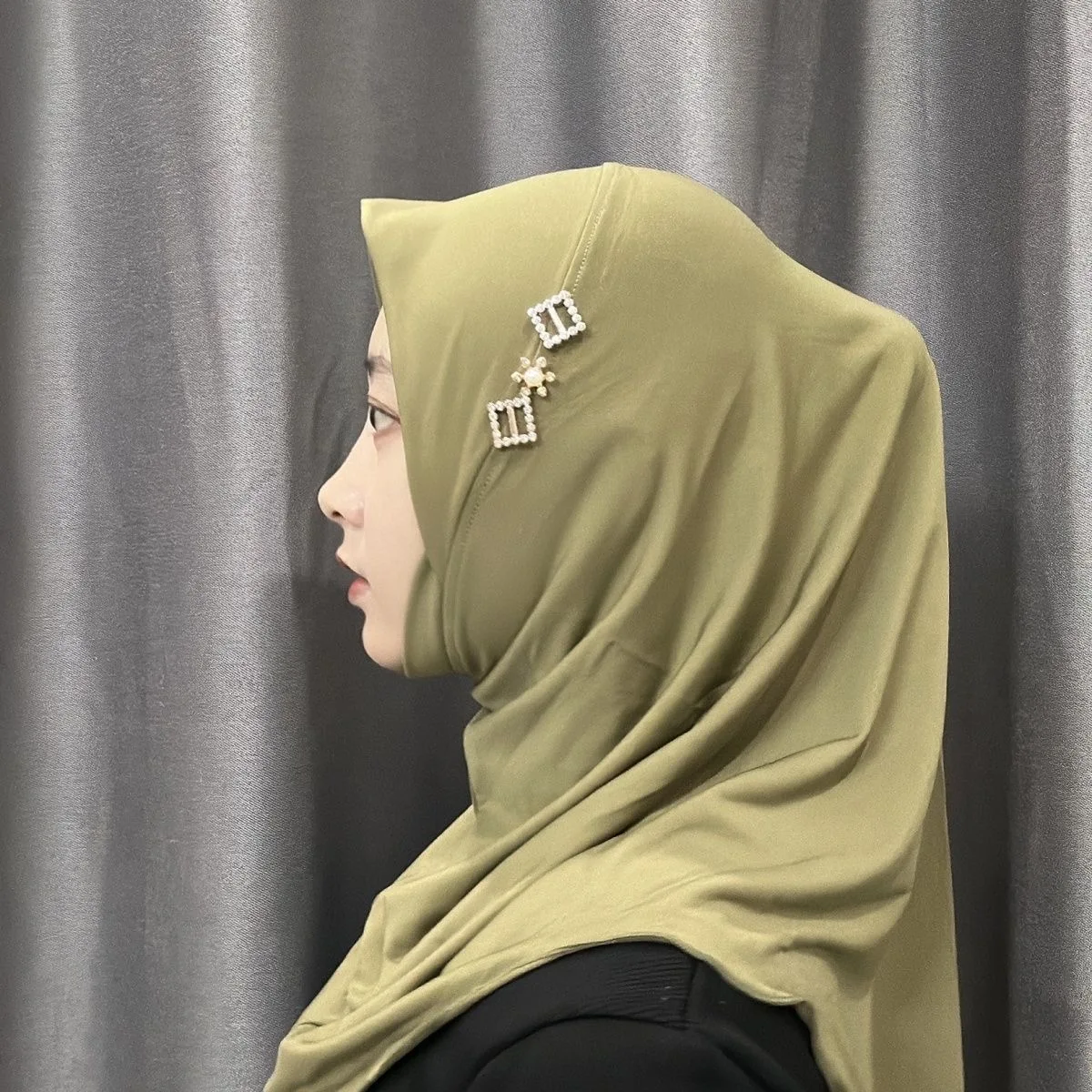 

Islamic Malaysia Viscose Moslem Plain Turban Shawls Hijab