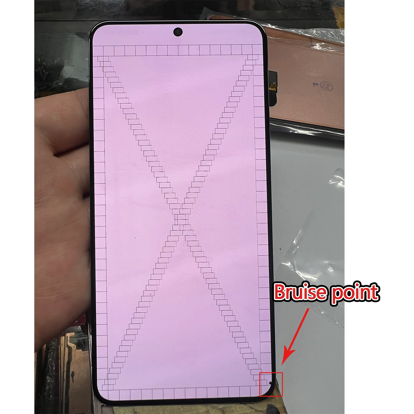 For Samsung S22 LCD WIth Defect  Not and line SUPER AMOLED LCD Display Touch Screen NO Frame For S22 Display With Scratch