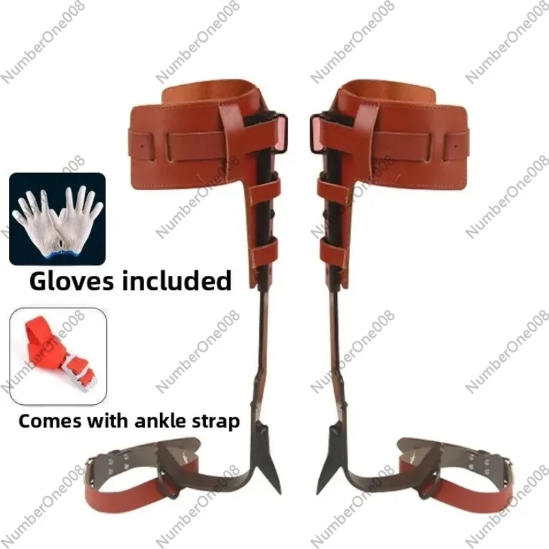 For runing Equipment for Tree Climbing Pruning Claw Thicken and Widen Tree Climbing Spike Set with Double Shoulder Seat Belt