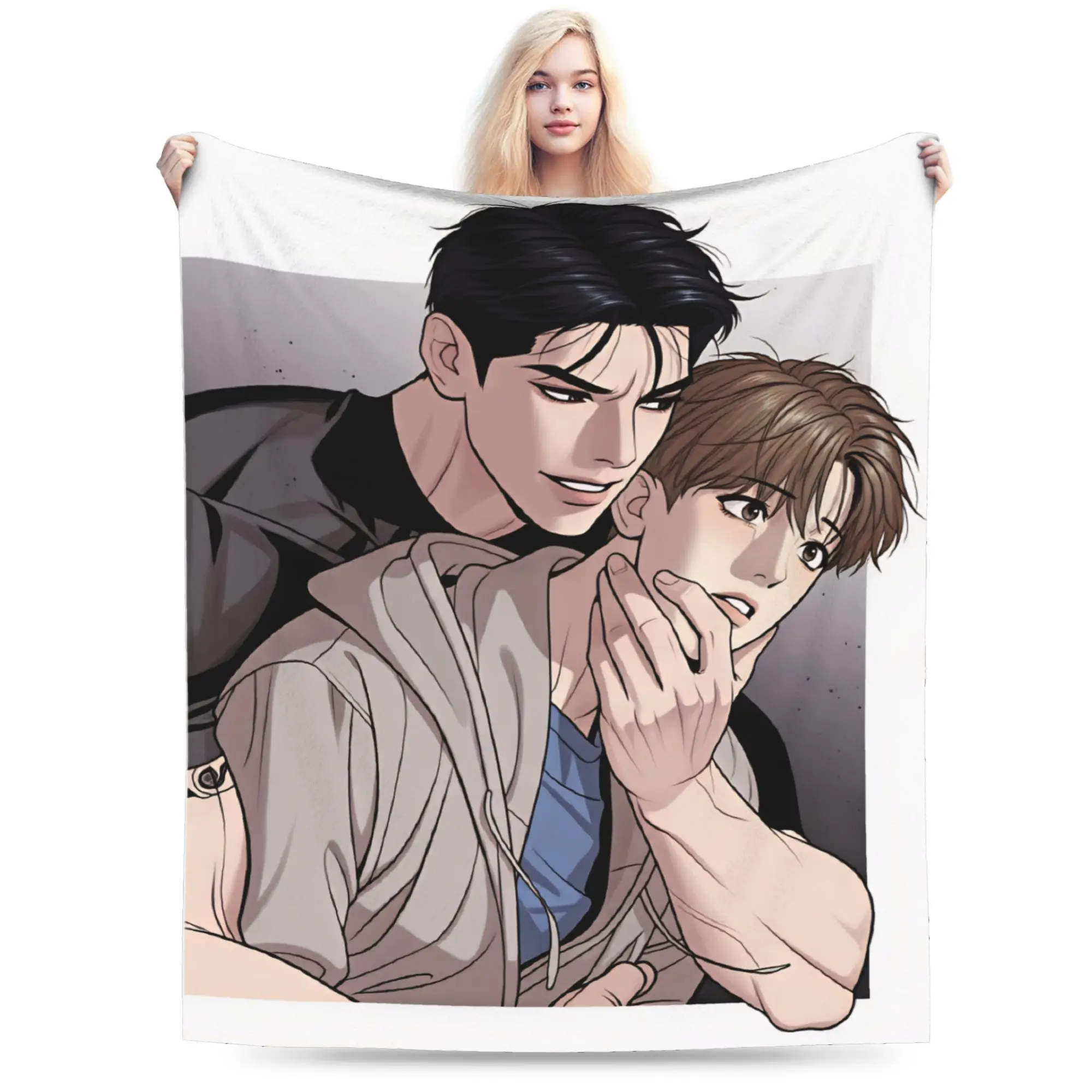 Bl Manhwa Jinx Joo Jaekyung   Plush Blankets Children  Flannel Bedding Throws For Living Room Soft Design Quality Bedspread Gift