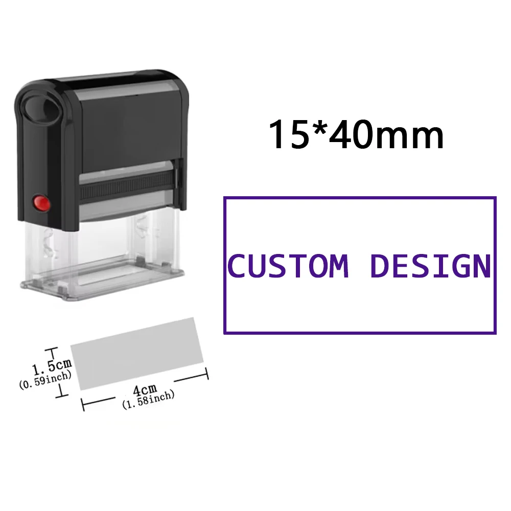 Aangepaste zelfinktende stempel DIY rubberen stempelset Aangepast LOGO Gepersonaliseerde zelfinktende bedrijfsadres naam nummer briefdruk