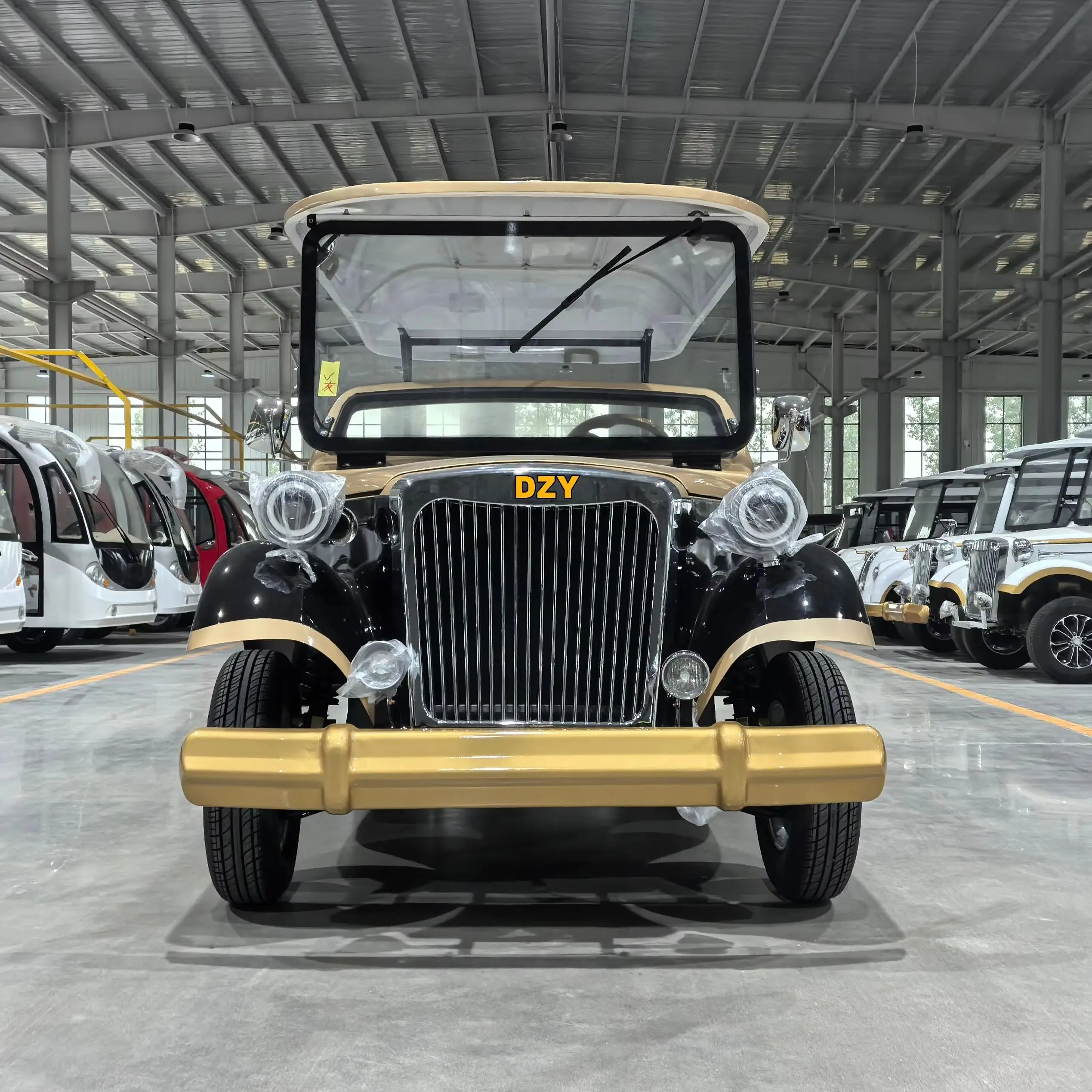Brand 48V 4KW Electric Mover Bus Sightseeing Electric Vintage Car CE Approved 8 Seater Antique Electric Cart